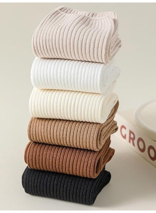 CLENEA Crew Socks for Women,Cotton Socks,Mid-Calf Socks,Cute Casual Athletic Socks,Soft Womens Socks,Aesthetic Socks - Image 2